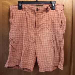 Timberland Men's Tan Plaid Shorts